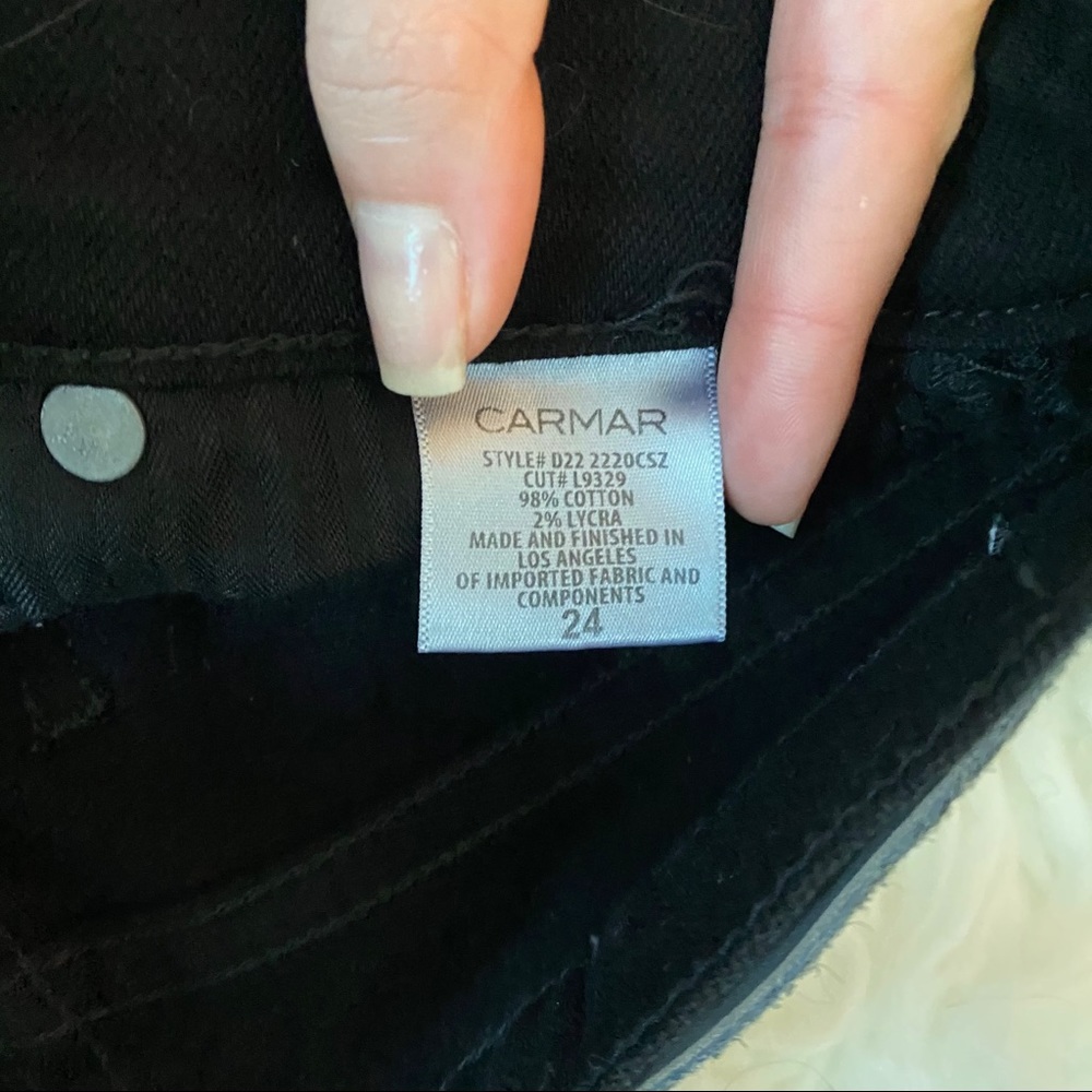 CARMAR Black & Orange Novelty Side Zip Mia Jean-24 - Picture 11 of 12